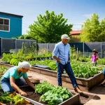 B Corp 모델의 윤리적 소비 트렌드 - **Prompt:** A vibrant, sun-drenched scene showcasing a diverse group of people – adults of varying a...