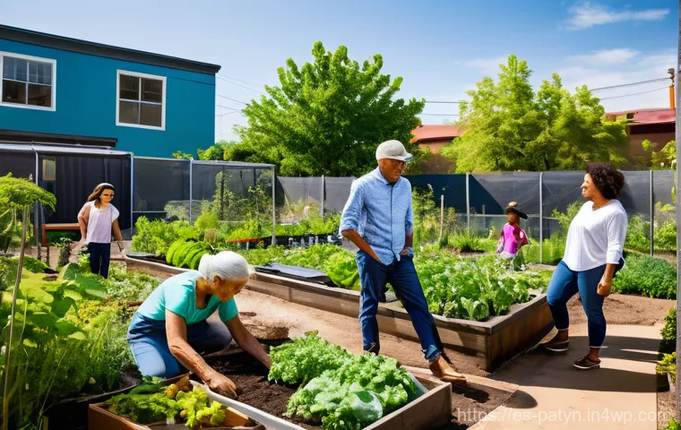 B Corp 모델의 윤리적 소비 트렌드 - **Prompt:** A vibrant, sun-drenched scene showcasing a diverse group of people – adults of varying a...